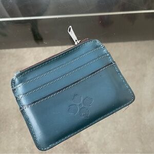 Patricia Nash Leather Cassis ID Case Blue